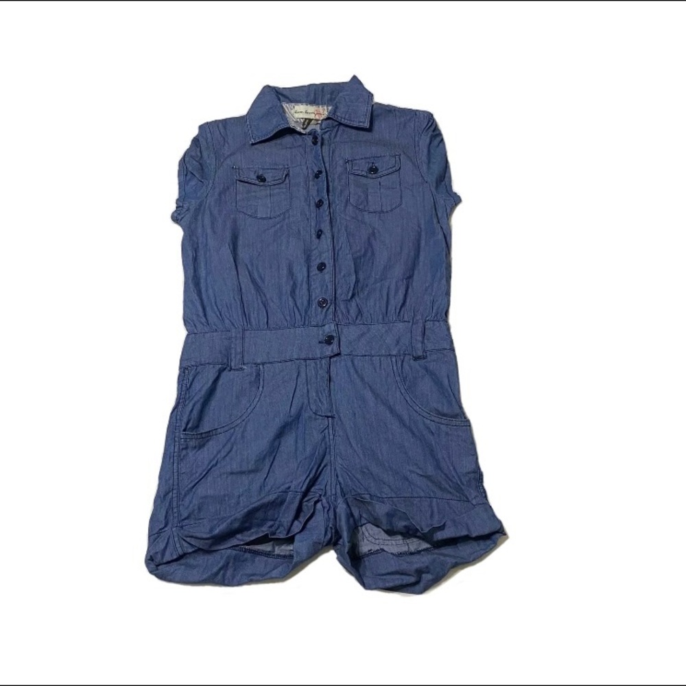 Women’s Blue Denim Romper Top